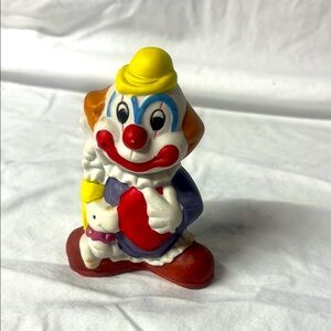 Vintage ceramic clown figurine
